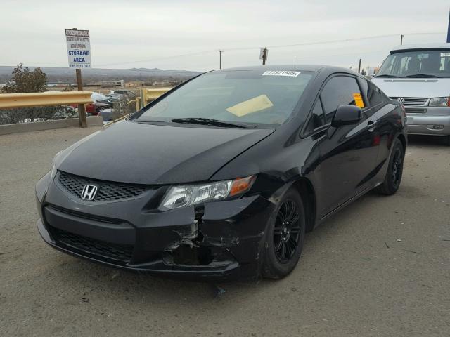 2HGFG3B50CH546816 - 2012 HONDA CIVIC LX BLACK photo 2