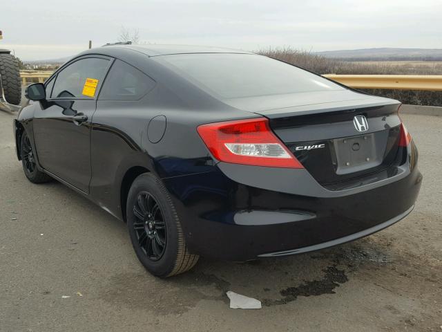 2HGFG3B50CH546816 - 2012 HONDA CIVIC LX BLACK photo 3