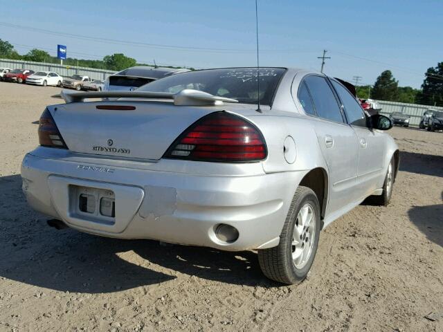 1G2NE52F33C259224 - 2003 PONTIAC GRAND AM S SILVER photo 4