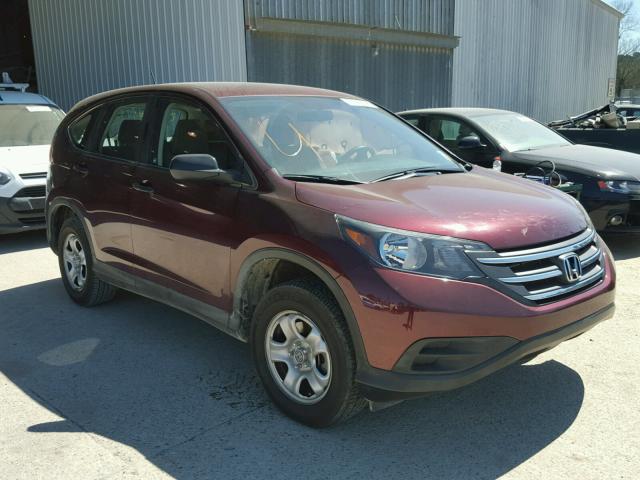 5J6RM3H37CL021081 - 2012 HONDA CR-V LX RED photo 1