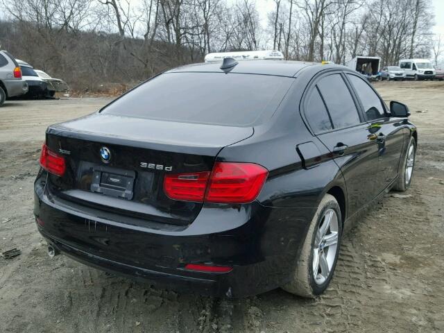 WBA3D5C55EKX96551 - 2014 BMW 328 D BLACK photo 4