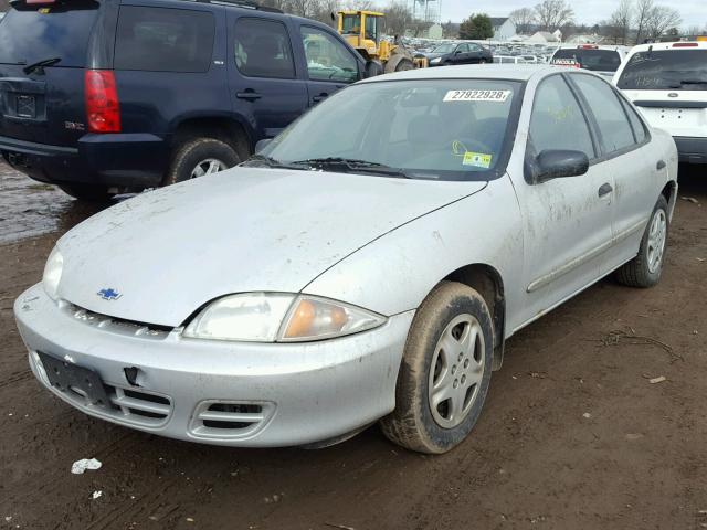 3G1JC52492S166627 - 2002 CHEVROLET CAVALIER B SILVER photo 2