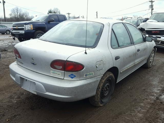 3G1JC52492S166627 - 2002 CHEVROLET CAVALIER B SILVER photo 4