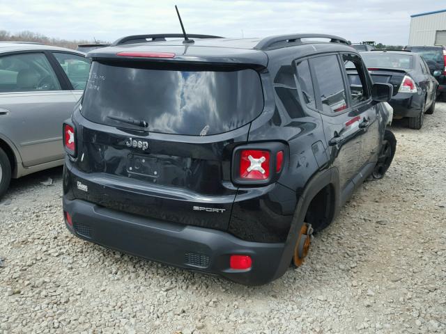 ZACCJAAT7GPD71590 - 2016 JEEP RENEGADE S BLACK photo 4