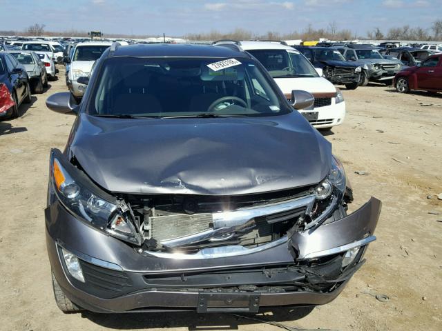 KNDPC3A27D7485449 - 2013 KIA SPORTAGE E BROWN photo 9