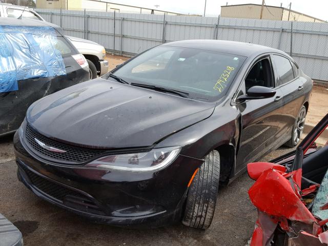 1C3CCCBG6FN652332 - 2015 CHRYSLER 200 S BLACK photo 2