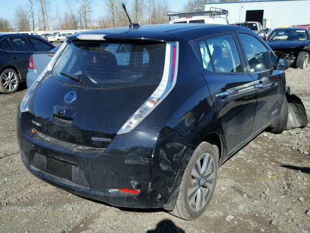 1N4AZ0CP6DC422688 - 2013 NISSAN LEAF S BLACK photo 4