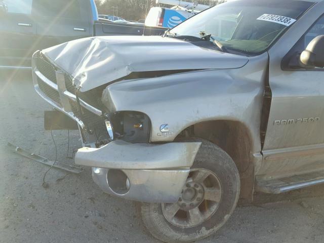 3D7KA28C73G775627 - 2003 DODGE RAM 2500 S BROWN photo 9