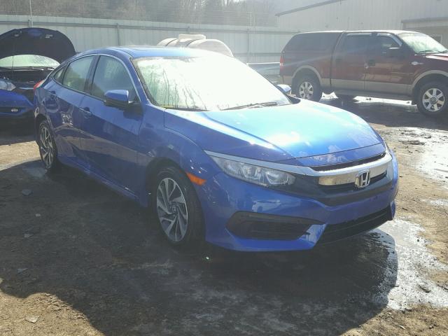 2HGFC2F73JH506261 - 2018 HONDA CIVIC EX BLUE photo 1