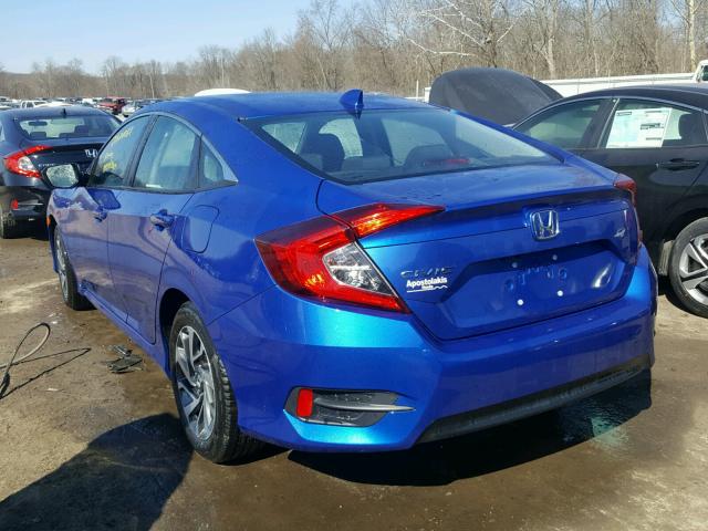 2HGFC2F73JH506261 - 2018 HONDA CIVIC EX BLUE photo 3