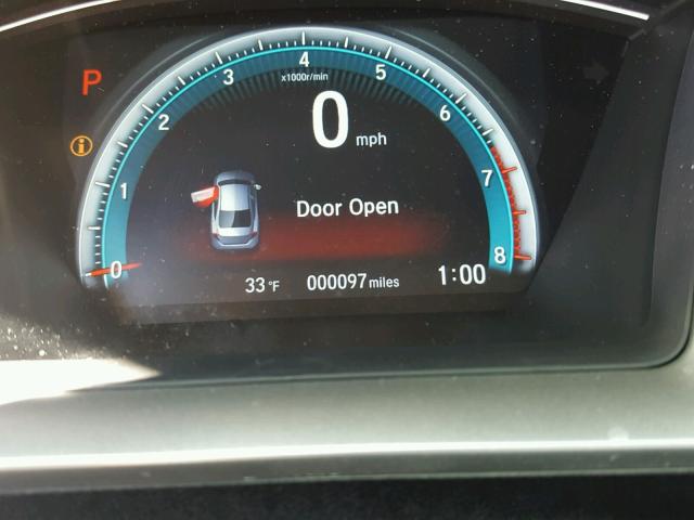 2HGFC2F73JH506261 - 2018 HONDA CIVIC EX Կապույտ լուսանկար 8