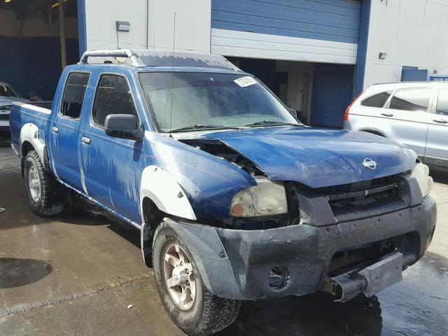 1N6ED27T31C321436 - 2001 NISSAN FRONTIER C BLUE photo 1