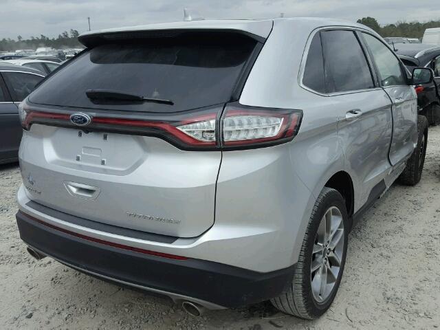 2FMPK3K87HBB40906 - 2017 FORD EDGE TITAN SILVER photo 4