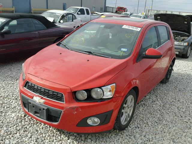 1G1JC6SH7C4156804 - 2012 CHEVROLET SONIC LT ORANGE photo 2