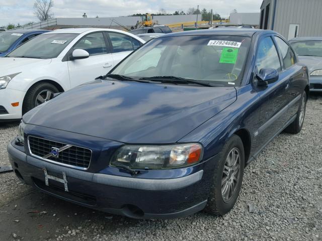 YV1RS61T032259202 - 2003 VOLVO S60 BLUE photo 2