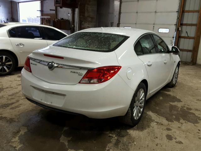 2G4GN5EC7B9178153 - 2011 BUICK REGAL CXL WHITE photo 4