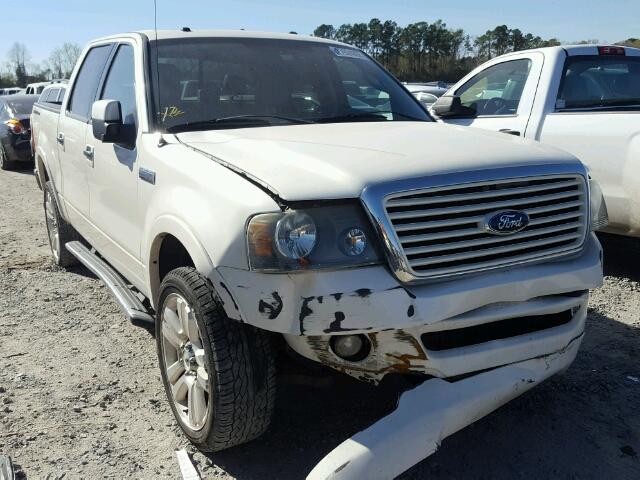 1FTRW14538FA95437 - 2008 FORD F150 SUPER WHITE photo 1