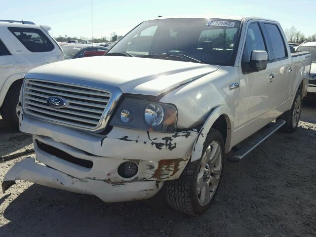 1FTRW14538FA95437 - 2008 FORD F150 SUPER WHITE photo 2