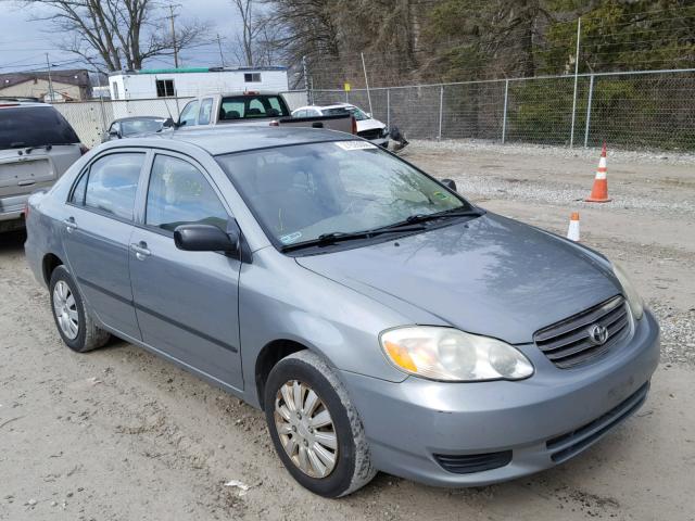 1NXBR32E43Z105335 - 2003 TOYOTA COROLLA CE GRAY photo 1