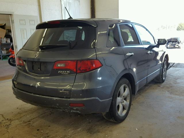 5J8TB18277A006449 - 2007 ACURA RDX GRAY photo 4