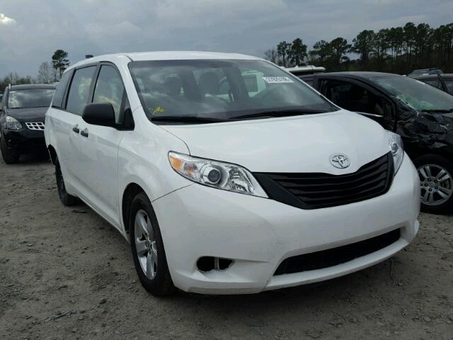 5TDZK3DC1GS762722 - 2016 TOYOTA SIENNA BAS WHITE photo 1