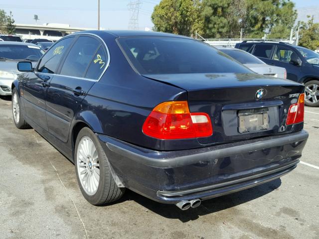 WBAAV534X1JS90189 - 2001 BMW 330 I BLUE photo 3