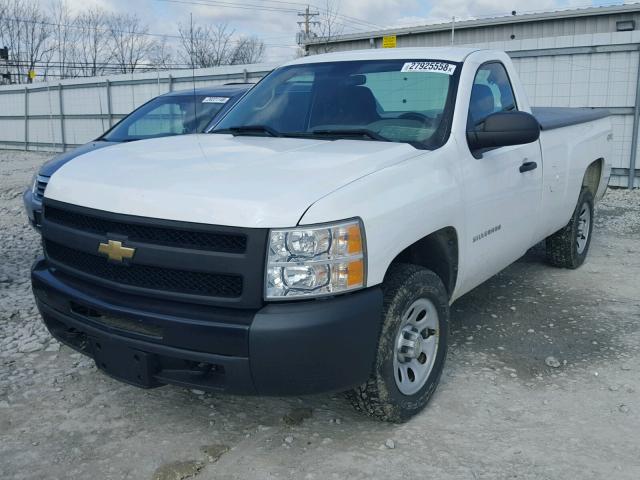 1GCNKPEX6BZ444271 - 2011 CHEVROLET SILVERADO WHITE photo 2