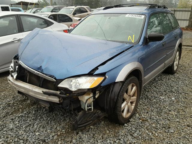 4S4BP61C787338428 - 2008 SUBARU OUTBACK 2. BLUE photo 2