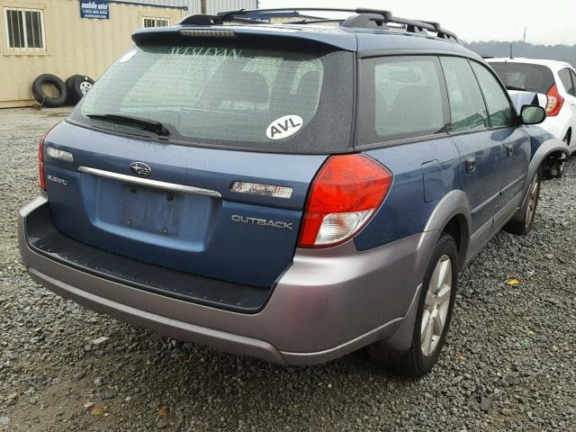 4S4BP61C787338428 - 2008 SUBARU OUTBACK 2. BLUE photo 4