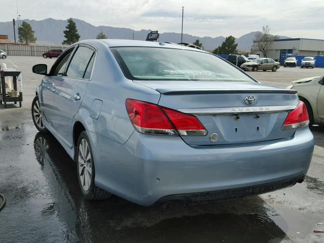 4T1BK3DB4BU418178 - 2011 TOYOTA AVALON BAS 蓝色 照片 3