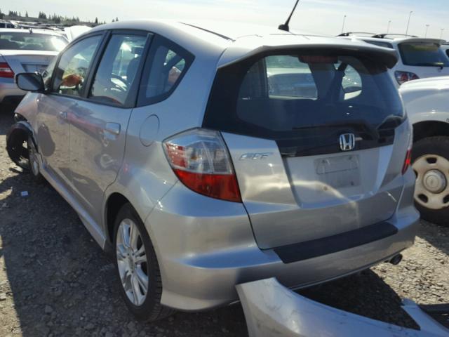 JHMGE8H50BC025866 - 2011 HONDA FIT SPORT SILVER photo 3