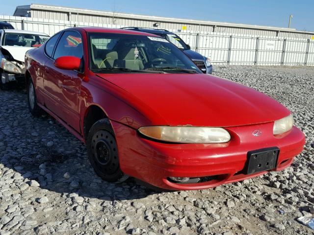 1G3NL12T1YC318844 - 2000 OLDSMOBILE ALERO GL RED photo 1