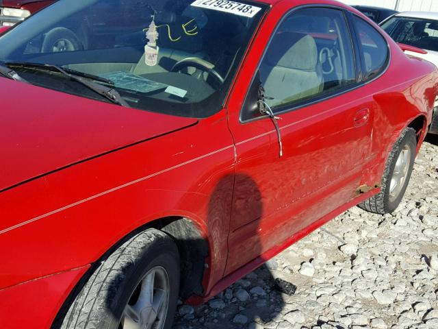 1G3NL12T1YC318844 - 2000 OLDSMOBILE ALERO GL RED photo 9