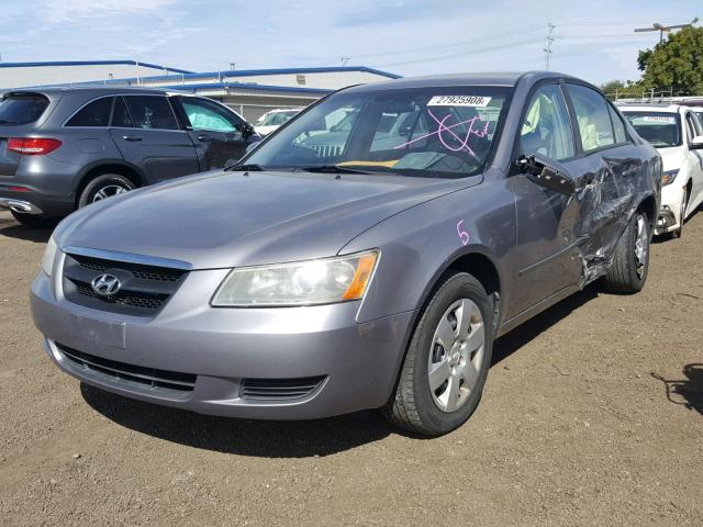 5NPET46C28H383315 - 2008 HYUNDAI SONATA GLS SILVER photo 2