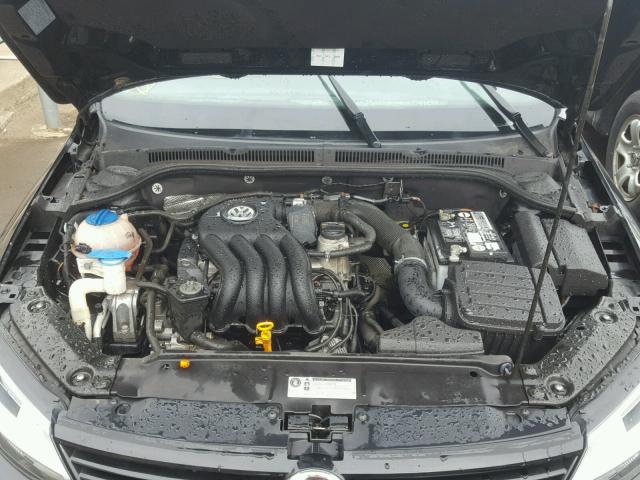 3VW1K7AJXCM342360 - 2012 VOLKSWAGEN JETTA BASE შავი ფოტო 7