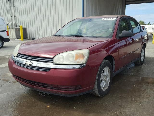 1G1ZS52F05F326152 - 2005 CHEVROLET MALIBU BURGUNDY photo 2