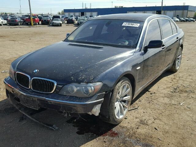 WBAHN83598DT80046 - 2008 BMW 750 LI BLUE photo 2