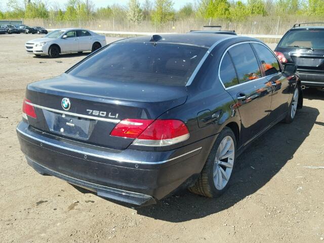 WBAHN83598DT80046 - 2008 BMW 750 LI BLUE photo 4