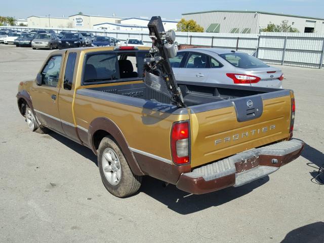 1N6DD26TX3C452847 - 2003 NISSAN FRONTIER K GOLD photo 3