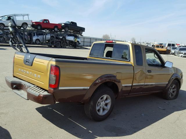 1N6DD26TX3C452847 - 2003 NISSAN FRONTIER K GOLD photo 4