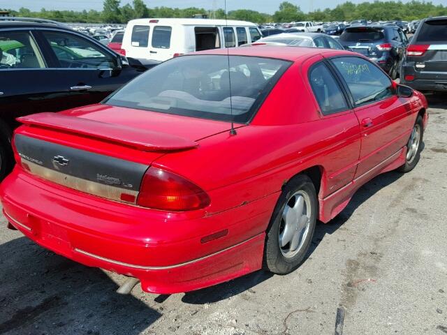 2G1WW12M7T9154660 - 1996 CHEVROLET MONTE CARL 红色 照片 4