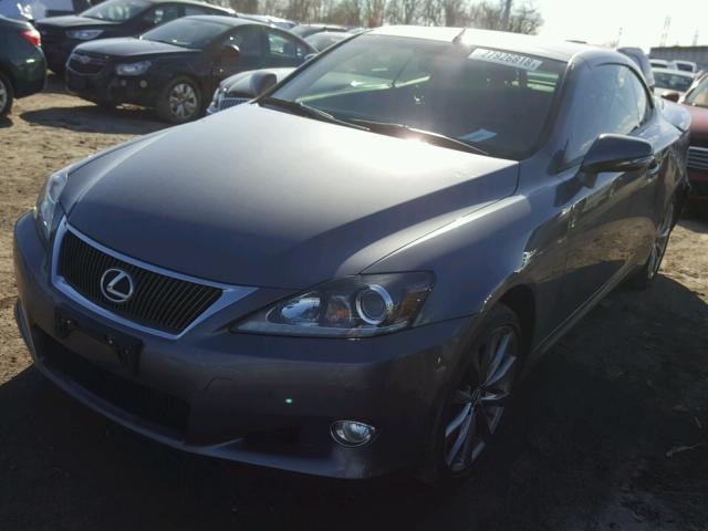 JTHFE2C23E2510048 - 2014 LEXUS IS 350 GRAY photo 2