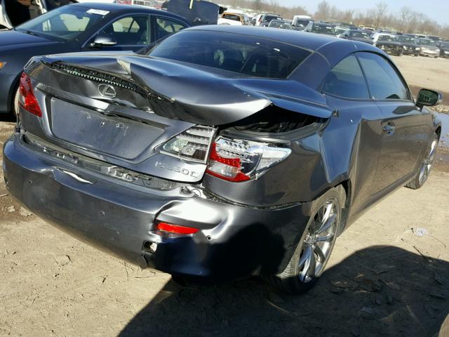 JTHFE2C23E2510048 - 2014 LEXUS IS 350 GRAY photo 4