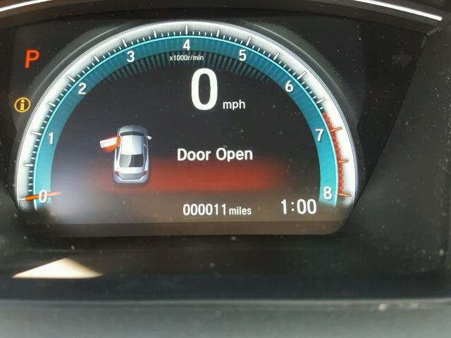 2HGFC2F75JH521537 - 2018 HONDA CIVIC EX შავი ფოტო 8