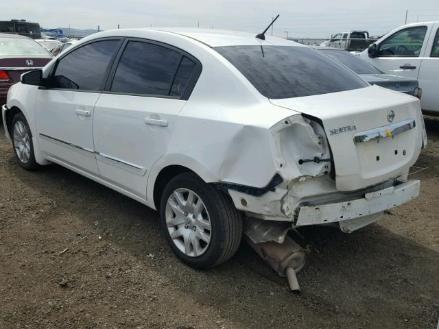 3N1AB6AP4AL659266 - 2010 NISSAN SENTRA 2.0 WHITE photo 3