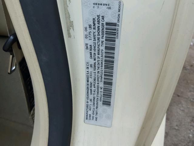 3VWRG31Y46M313029 - 2006 VOLKSWAGEN NEW BEETLE 棕色 照片 10