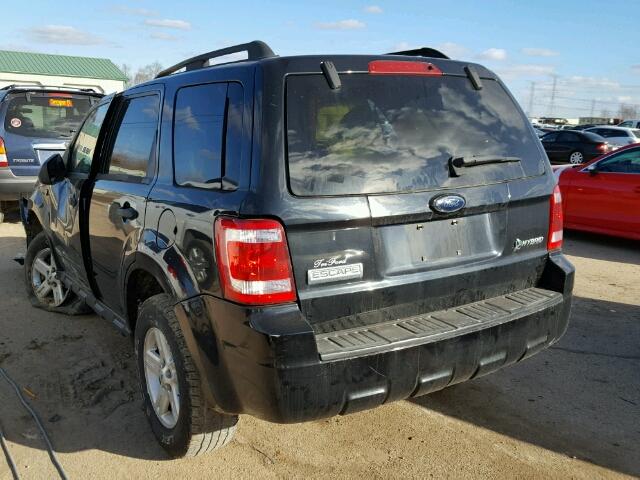 1FMCU49H88KD21538 - 2008 FORD ESCAPE HEV BLACK photo 3