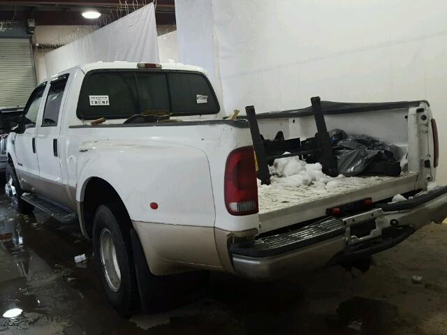 1FTWW32F0YEA11316 - 2000 FORD F350 SUPER WHITE photo 3