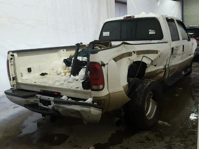 1FTWW32F0YEA11316 - 2000 FORD F350 SUPER WHITE photo 4