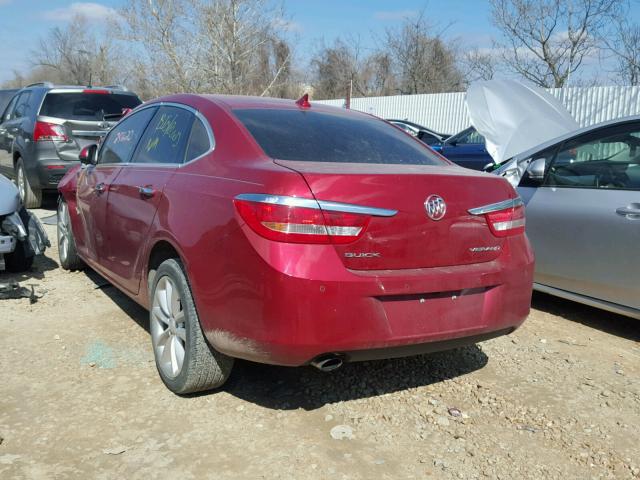 1G4PR5SK3D4242100 - 2013 BUICK VERANO CON RED photo 3